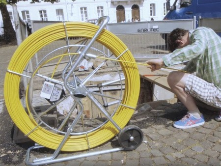 Акустический течеискатель PipeMic XXL (9mm) с кабелем 300 м в комплекте, применение