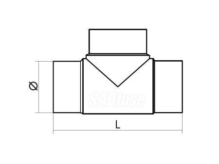 ТРОЙНИК ЛИТОЙ ДЛИННЫЙ 90° TEE PE100 PN10 D75